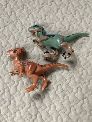 LEGO Jurassic World 공룡 피규어 2체 세트 정품
