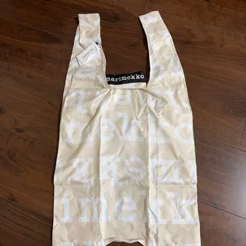 marimekko 에코백 베이지 로고 접이식