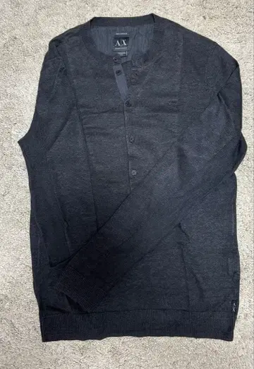 ARMANI EXCHANGE 린넨 가디건 다크 그레이 XS