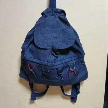 기우에몬 데님풍 럭색 구루메가스리 구루메오리