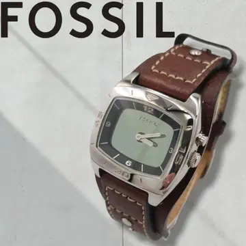 [컨디션 최상] 파슬 FOSSIL 손목시계 디지털 가죽 밴드 쿼츠