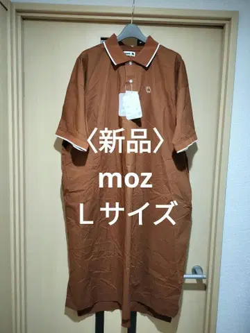 [새상품] moz 엘크 자수 L 사이즈 반팔 롱 원피스 폴로 셔츠 원피스