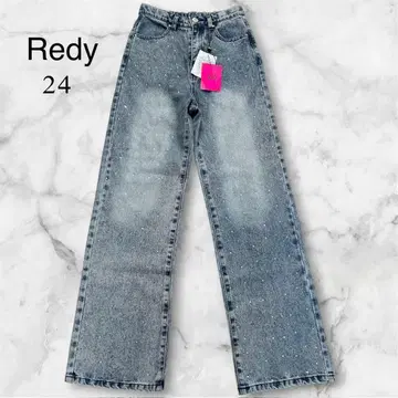 미사용 새상품 택 포함 Rady 큐빅 와이드 데님 24 완판템 Y2K
