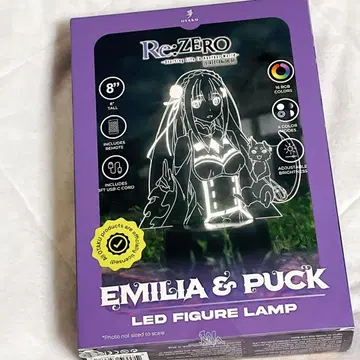 Re: 제로부터 시작하는 이세계 생활 에밀리아 & 팩 LED 피규어 램프