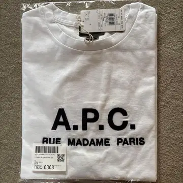 새상품 A.P.C. T-SHIRT RUE MADAME 2.0 화이트 XL