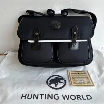 HUNTING WORLD 캐리어 올 숄더백 블랙