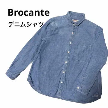 Brocante 브로캔트 데님 셔츠 긴팔 셔츠 코튼 셔츠 도밍고
