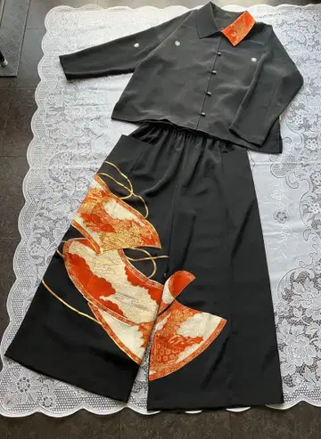 전통 예복 기모노 리메이크 자켓 팬츠 셋업
