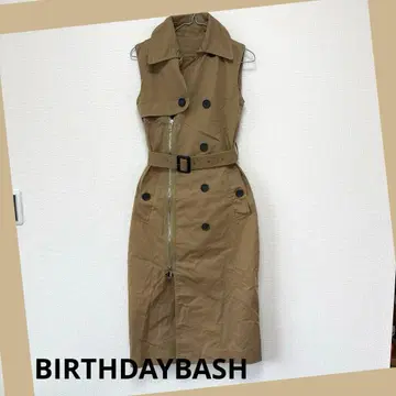 트렌치풍 슬리브리스 원피스 BIRTHDAYBASH