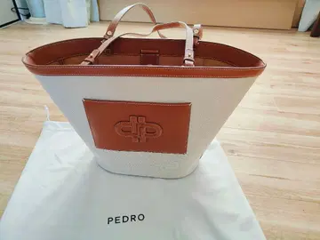 PEDRO 토트백 캔버스 가죽