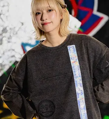 미사용품 Vaundy 긴팔 T셔츠 FUSION 블랙 L