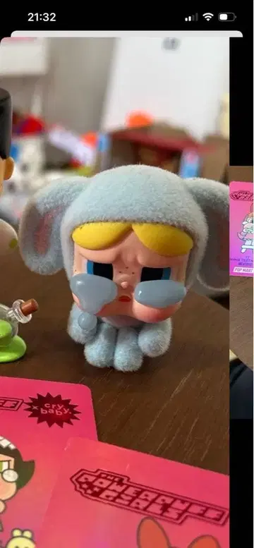 POP MART Crybaby 파워퍼프걸 피규어