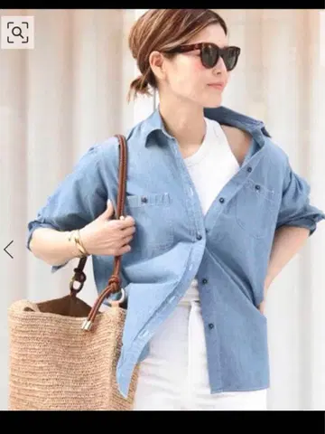 MUSE de Deuxieme Classe 코튼 샴브레이 셔츠