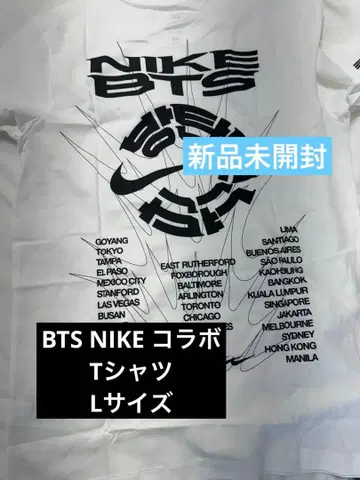 NIKE BTS 콜라보 부산 T셔츠 L사이즈 새상품 미개봉 나이키