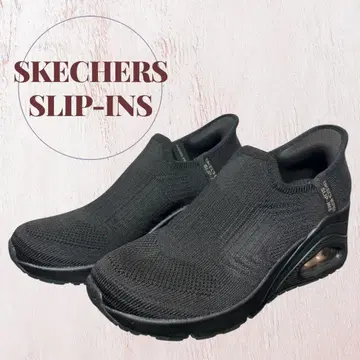 SKECHERS 슬립인즈 우노 슬립온 스니커즈 블랙 22.5