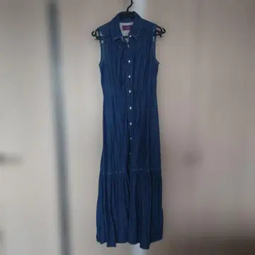Rady 데님 슬리브리스 롱 원피스