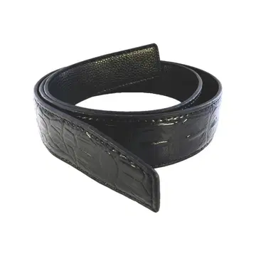 벨트 남성용 가죽만 악어 등 패턴 소가죽 레더 약 125cm 폭 38mm