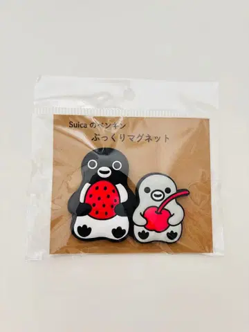 [새상품 한정판] Suica 펭귄 통통 마그넷 딸기와 체리