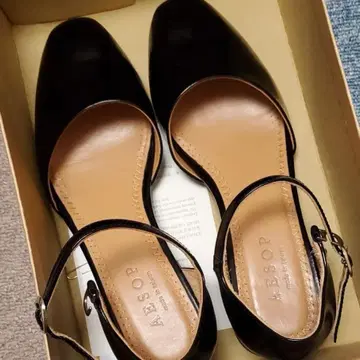 aesopshoes 메리 제인 BL01 블랙 스트랩 슈즈 펌프스