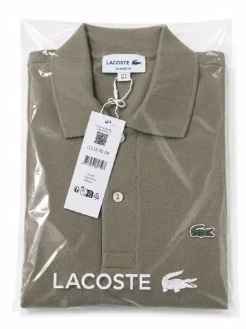 LACOSTE L1212 카키 피케 셔츠 새상품 S 사이즈