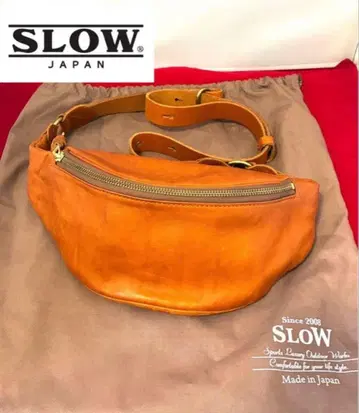 SLOW 가죽 힙색 바디백