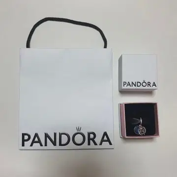 PANDORA 천체 모티브 참 상자 쇼핑백 포함