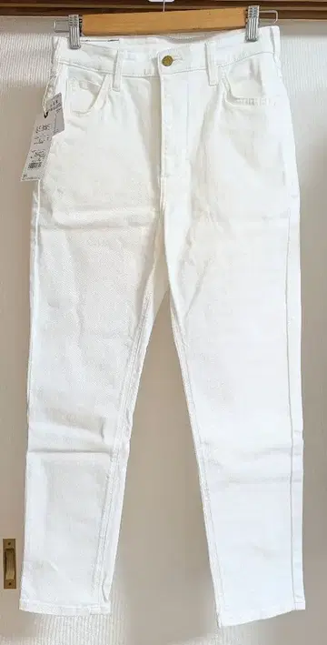 Lee SLIM SKINNY 화이트 데님 팬츠 L