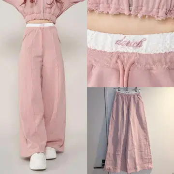 정가 이하 다리치 Darich 허리 레이스 맨투맨 롱팬츠