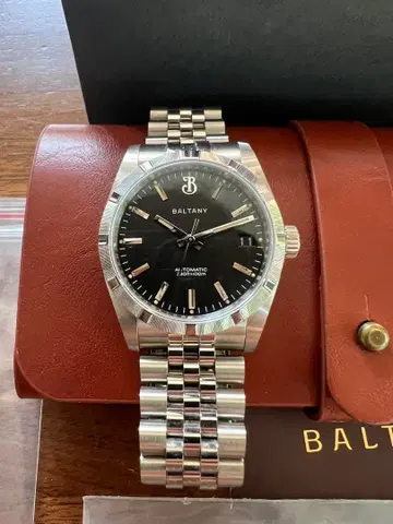 [ 가격 인하 ] BALTANY 36mm 자동 와인딩 손목시계 새상품급