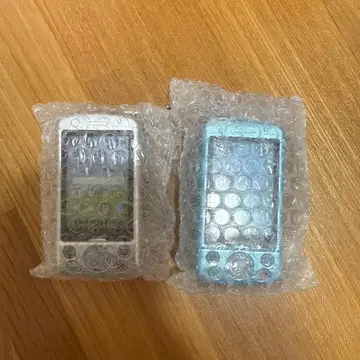 추억의 피처폰 슬라이드 가챠 2종 세트 블루 실버
