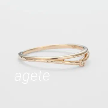 [주말 가격] 미사용 [agete] K5 다이아몬드 반지 YG