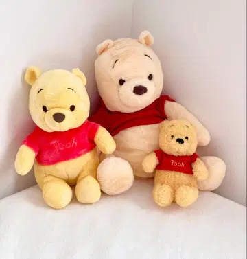 곰돌이 푸 봉제 인형 3개 세트 묶음 판매
