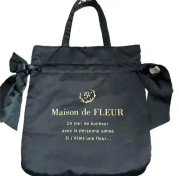 Maison de FLEUR 메종 드 플뢰르 리본 복조리 토트백
