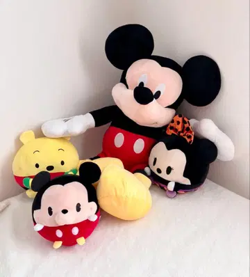Disney 특대 사이즈 미키마우스 90cm 봉제 인형 4세트 묶음 판매