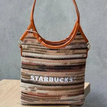 STARBUCKS 니트 숄더백 멀티 컬러
