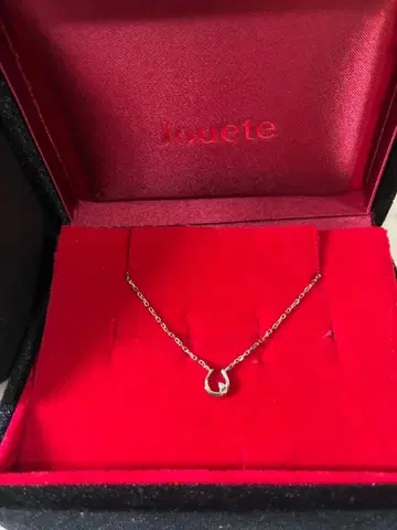 Jouete 호스슈 실버 목걸이 박스 포함