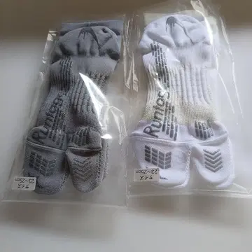 Runtage 타비 모양 스포츠 삭스 2족 세트 23-25cm