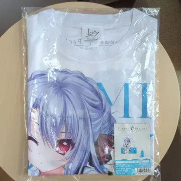 Summer Pockets 풀 그래픽 T셔츠 소라카도 아오이 L