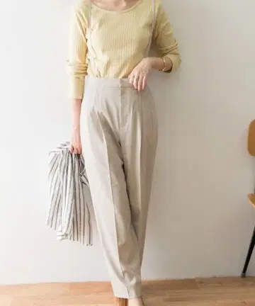 택 포함 새상품 어반 리서치 서스펜더 포함 팬츠 베이지