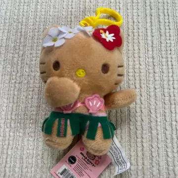 Hello Kitty 하와이 한정판 봉제 인형 키링