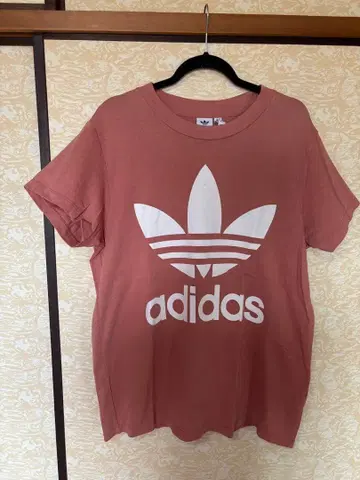 adidas 트레포일 로고 반팔 티셔츠 더스티 핑크