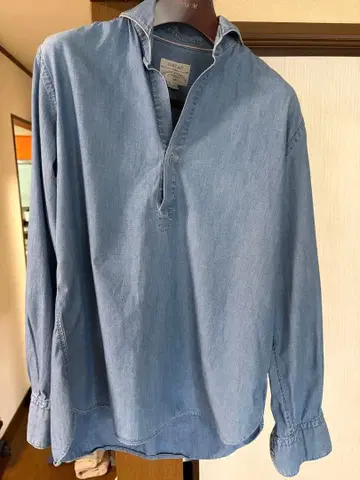 ORIAN DENIM DIVISION 슬림핏 샴브레이 셔츠 S