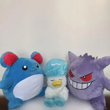 포켓몬스터 팬텀 마릴 꾸왁스 봉제 인형 세트