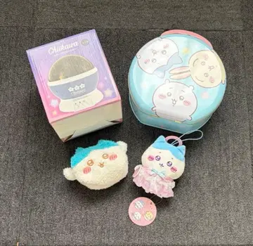 치이카와 스타 프로젝터 하치와레 파우치 인형 캔백 세트