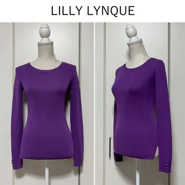[ 새상품급 ] LILLY LYNQUE 골드 버튼 슬리브 풀오버