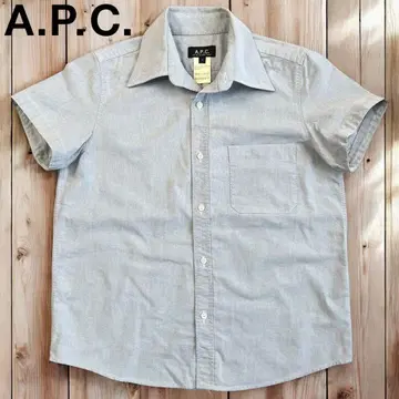 05M948 A.P.C. 프랑스제 반팔 옥스퍼드 BD 셔츠 S
