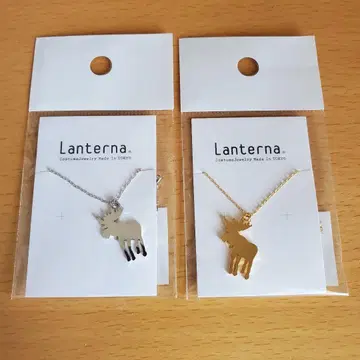 Lanterna 목걸이 2점 루돌프 금 은