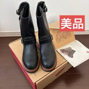 RED WING 레드윙 엔지니어 부츠 블랙 가죽 2268 블랙