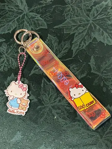헬로키티전 키티 스트랩 러버 마스코트