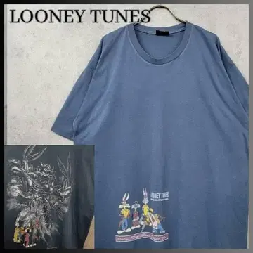90s 구제 의류 USA제 루니툰 캐릭터 T셔츠 네이비